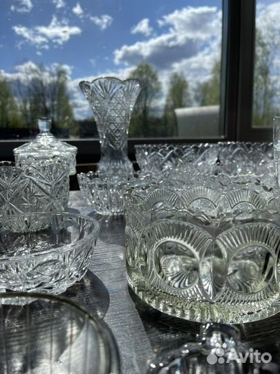 Хрустальные салатники вазы СССР