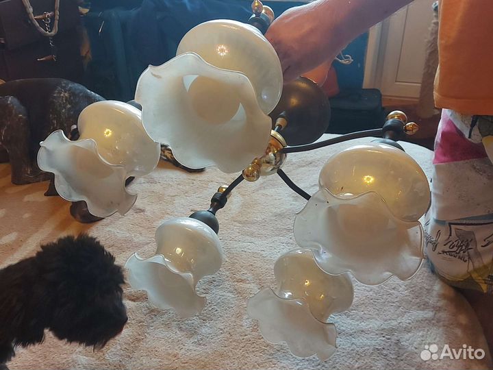 Люстра потолочная бу