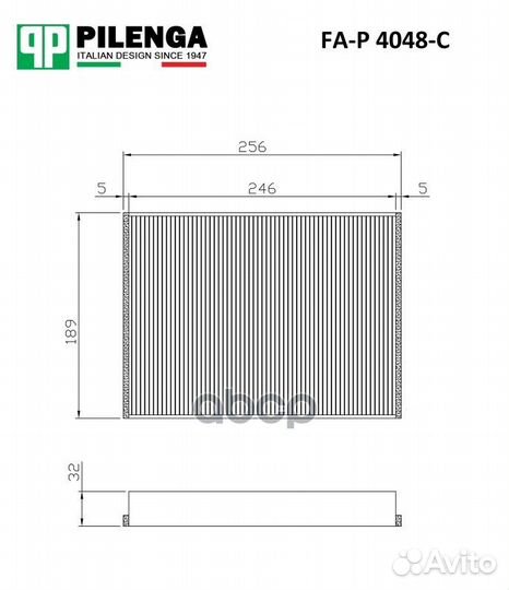 Фильтр салона MB W166/X166 угольный FA-P 4048-C