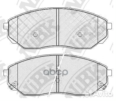 Колодки тормозные дисковые PN0441 NiBK