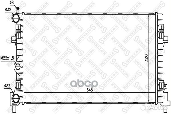 10-26222-SX радиатор системы охлаждения Seat I