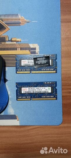 Ddr3 so-dimm для ноутбука 2 шт. по 2 гб