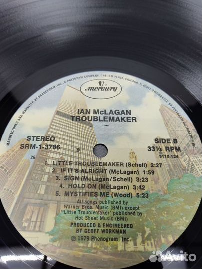 Ian McLagan - Troublemaken LP USA 1979 NM