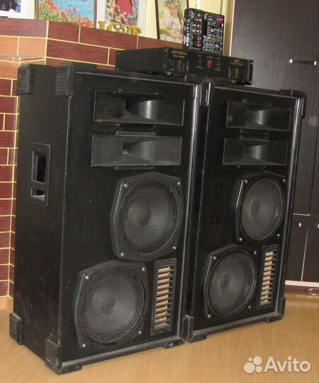 Колонки VFA 2080W Pro 2шт Усилитель звука Микшер