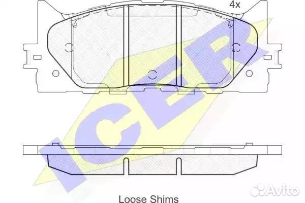 Колодки торм.пер. Lexus ES 3.5 (06)