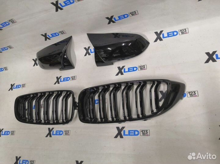 Комплект BMW F32 ноздри + накладки на зеркала M4