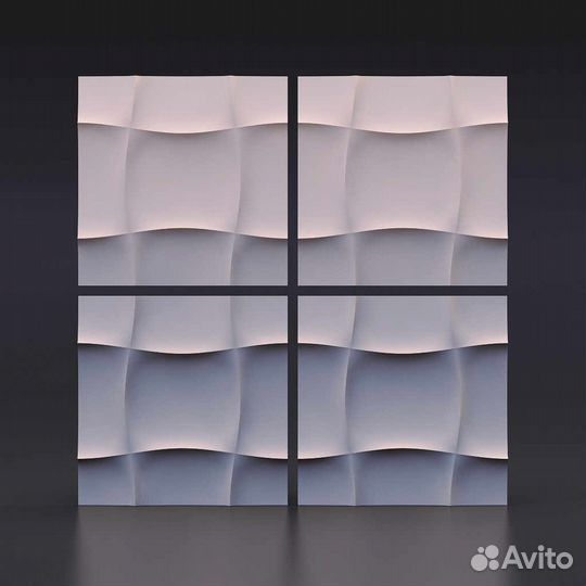 Гипсовая 3D панель 