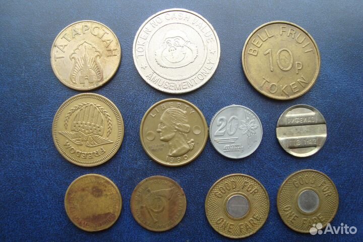 Жетоны разные, импортные и наши