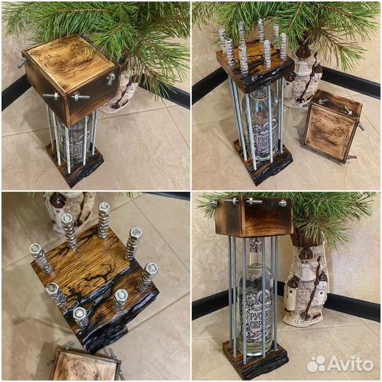 Клетка для бутылки подарочная