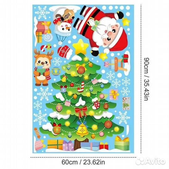 Новогоднее украшение на окно