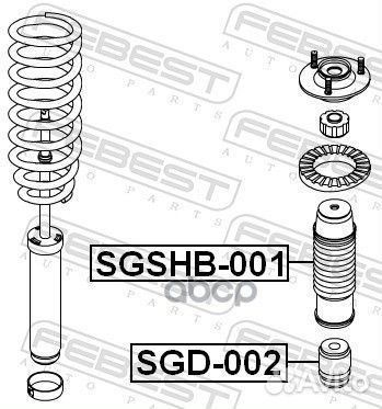 Пыльник амортизатора sgshb001 Febest
