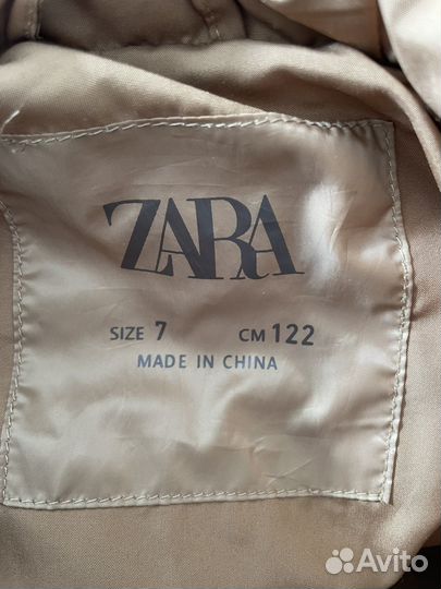 Стеганая куртка zara для девочки 122