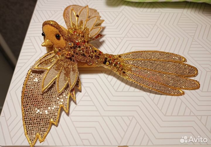 Ёлочное украшение птичка