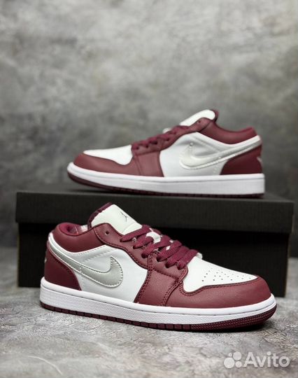 Nike Air Jordan 1 Low White Bordeaux