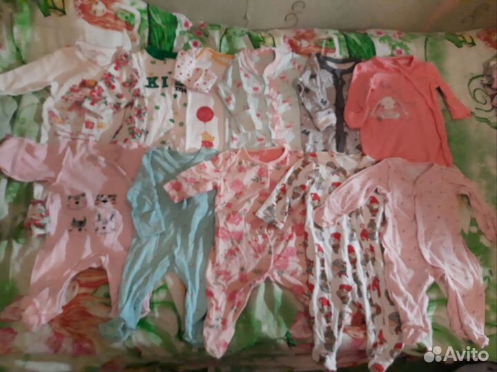 Огромный пакет вещей для девочки до 3 месяцев