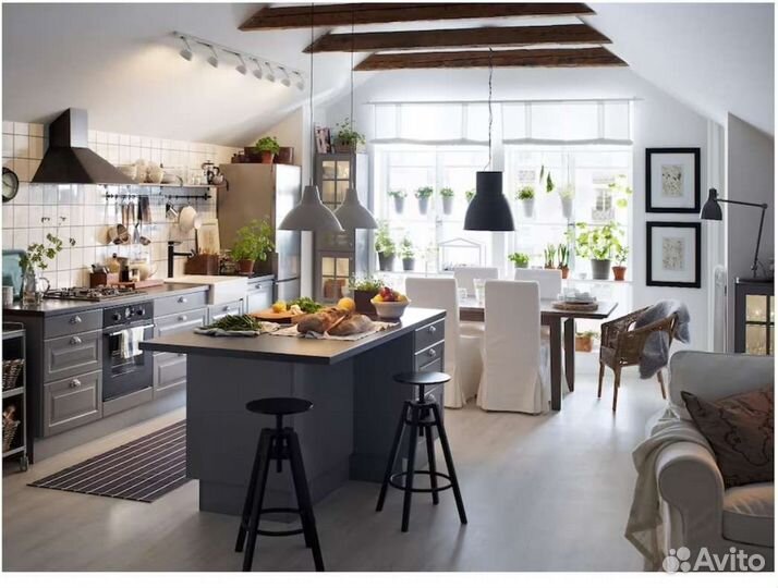 Подвесной светильник IKEA Hektar 38см, белый