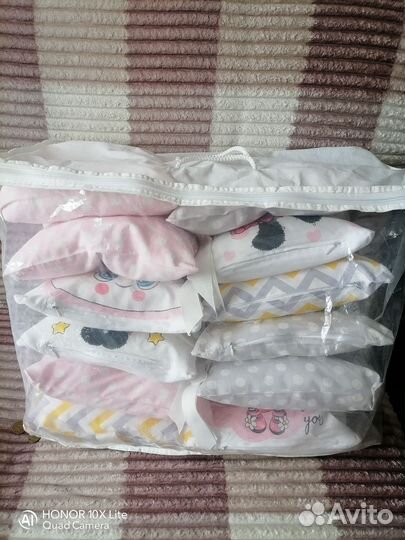 Бортики+балдахин+держатель +пеленальный матрац