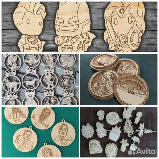 Лазерная гравировка и резка по дереву