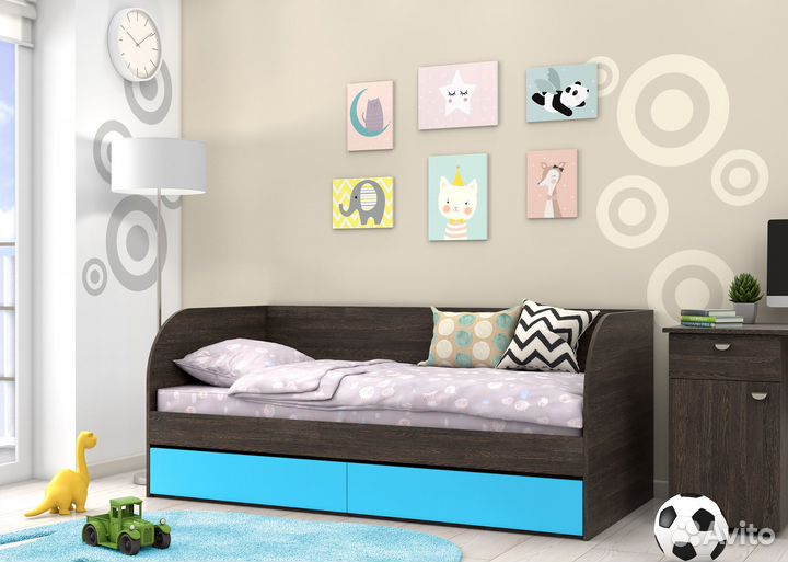 Детская кровать много вариантов расцветки