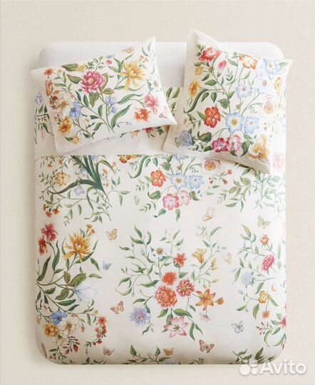 Постельное белье Zara home цветы