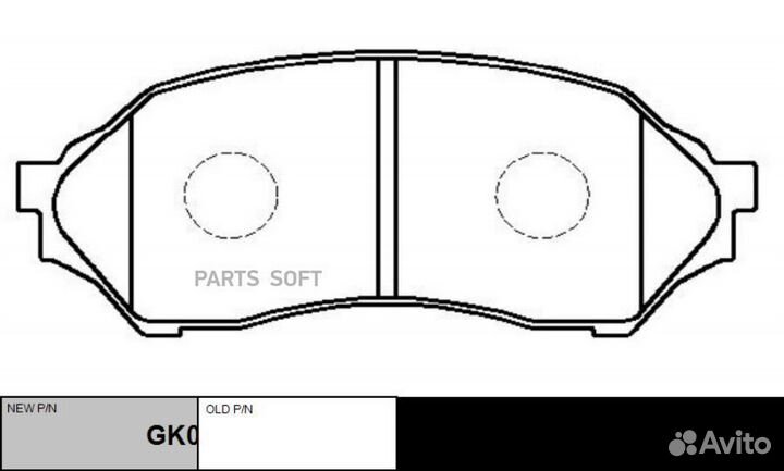 CTR GK0647 Колодки тормозные mazda 323 1.4-1.5 98