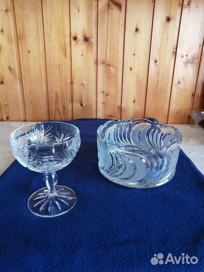Блюдо хрустальное СССР