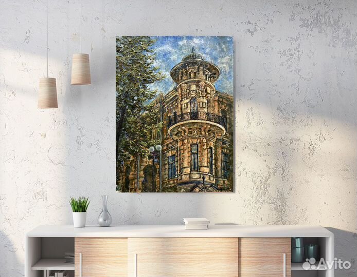 Картина маслом на холсте Дача купца Кундури