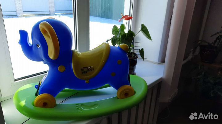 Слон качалка каталка
