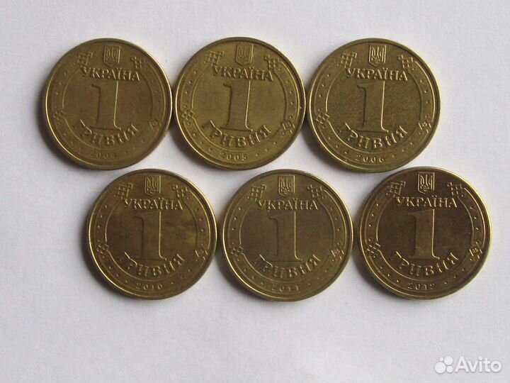 Памятные монеты 1 гривна Владимир Великий Украина