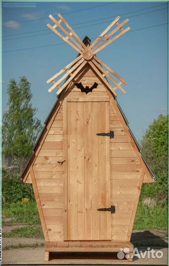 Дачный туалет с декором и установкой ZWS