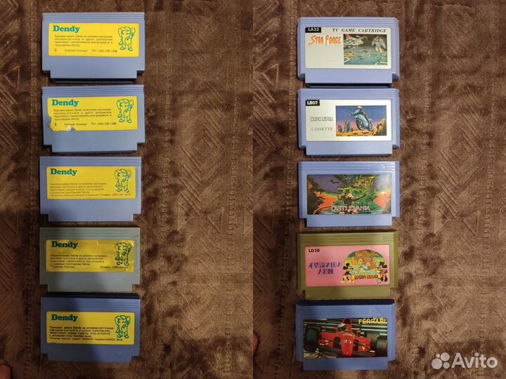 Картриджи для dendy 8 bit (часть 1)