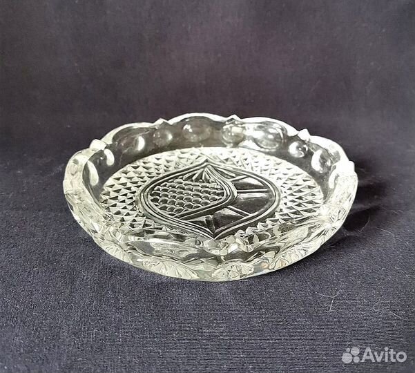 Блюдо хрустальное маленькое СССР