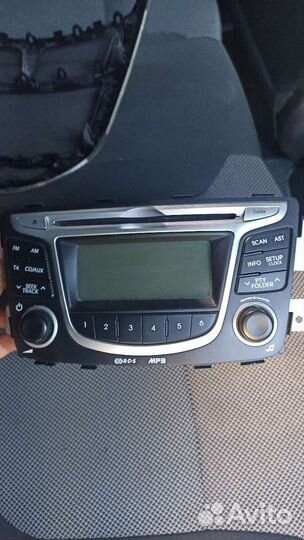 Штатная магнитола на hyundai solaris 1