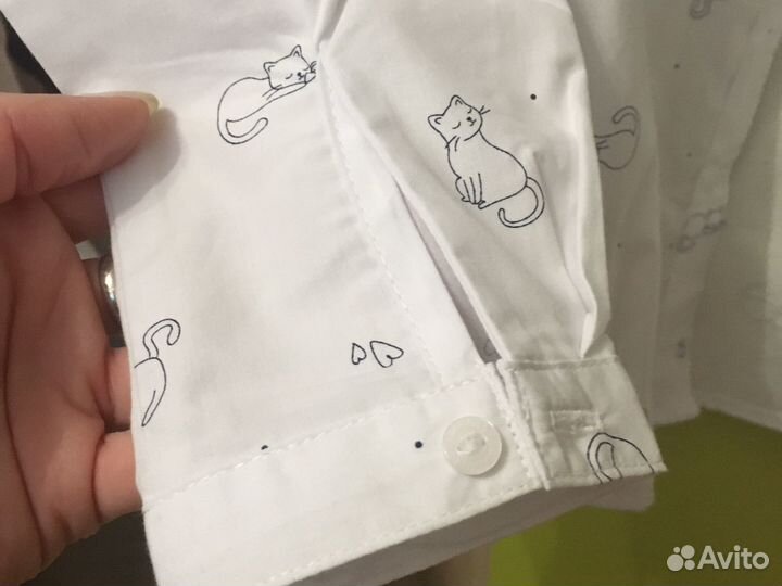 Блузка школьная новая 128