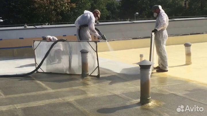 Полимочевинная гидроизоляция кровли