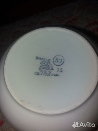 Молочник, сливочник. Чехословакия. Фарфор. Богемия