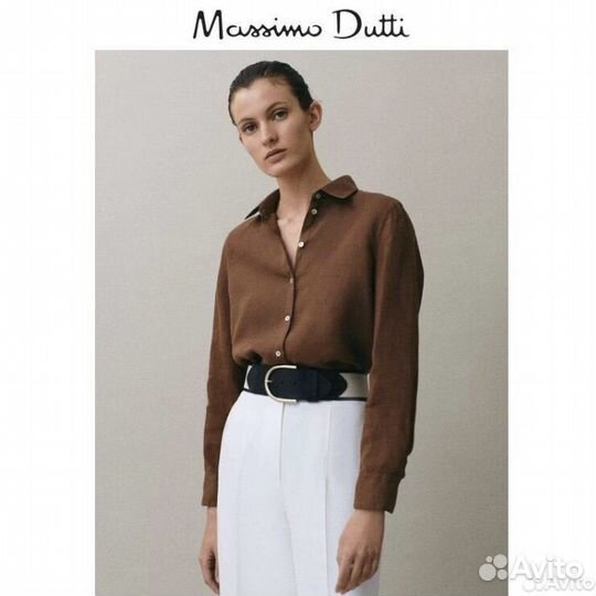 Блузка massimo dutti 100% лен