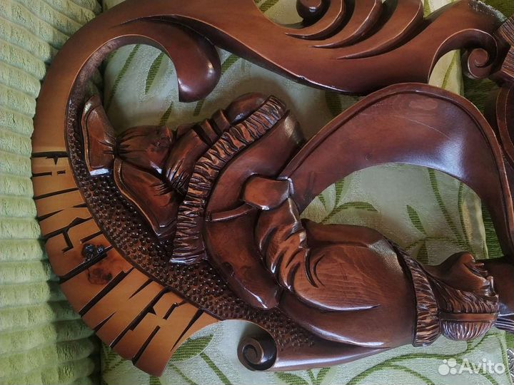 Панно Ручная резьба по дереву