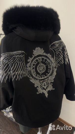 Парка с натуральным мехом