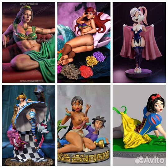 Фигурки Статуэтки разных героинь 16+