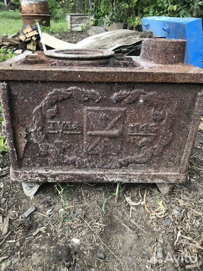 Печь буржуйка чугунная СССР