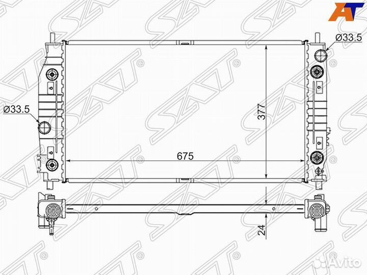 Радиатор chrysler 300M/concorde/LHS/dodge intrepid