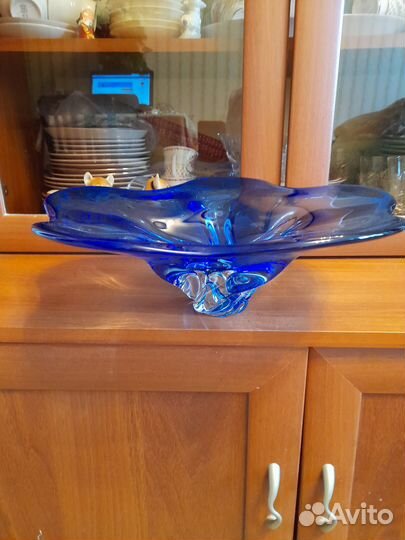 Ваза цветное стекло времен СССР