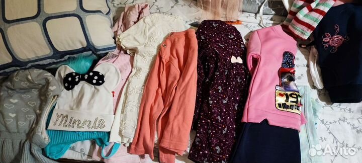 Вещи пакетом от 80 размера на девочку