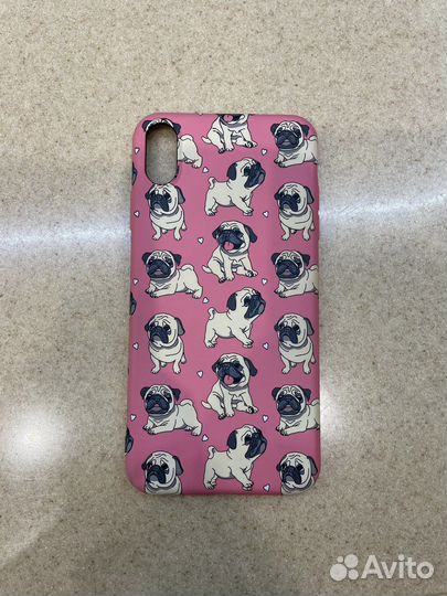 Розовый чехол на XM (10) iPhone