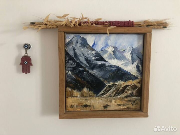 Картина маслом пейзаж 20х20