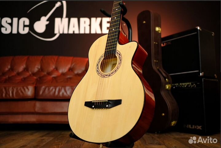 Новая акустическая гитара с анкером cowboy 3810C N