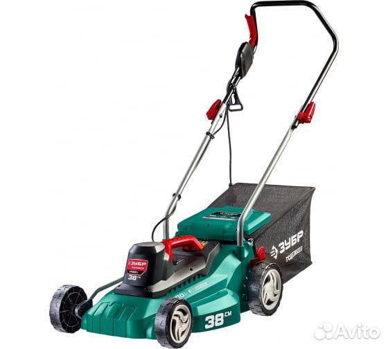 Газонокосилка сетевая зубр 1700 Вт гсц-38-1700