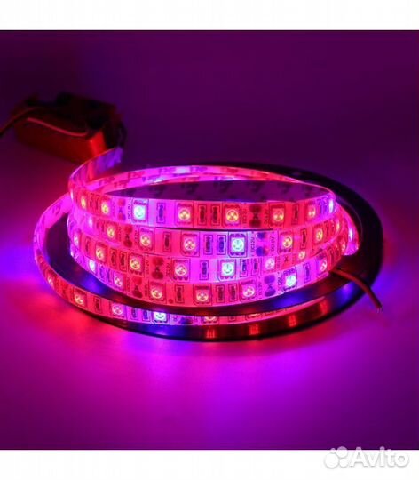 Фито лента для растений, 12В, IP65. 4с+1к