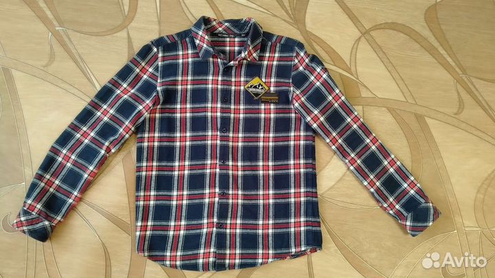 Фланелевая рубашка для мальчика